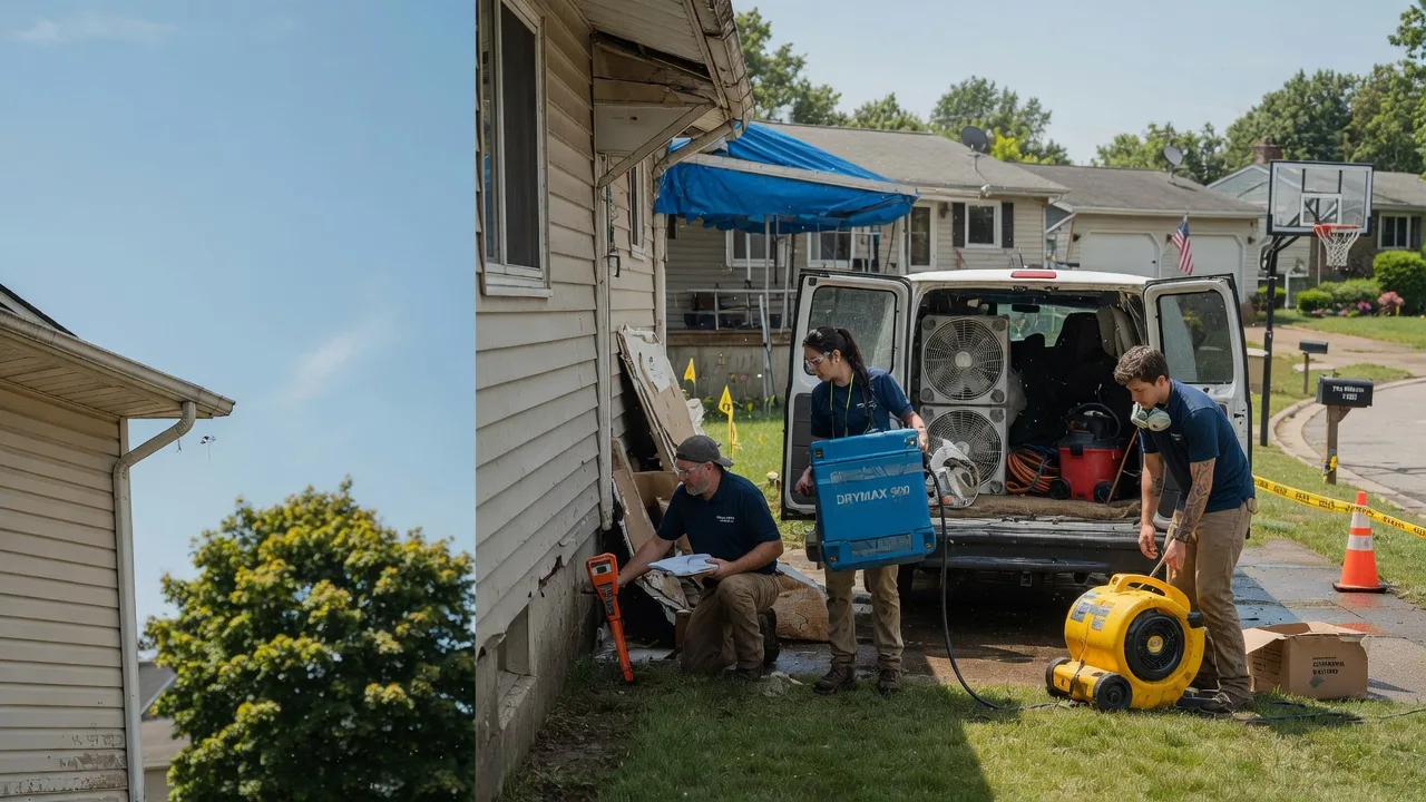 Ceiling Leak Cleanup in North Prairie, WI near me